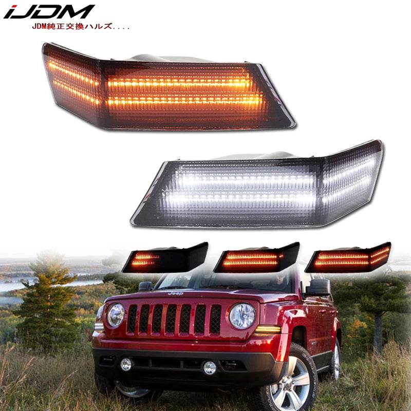 Sequential Switchback Corner Lights for Jeep Patriot 2007-2017 LED Ambient Light iJDM