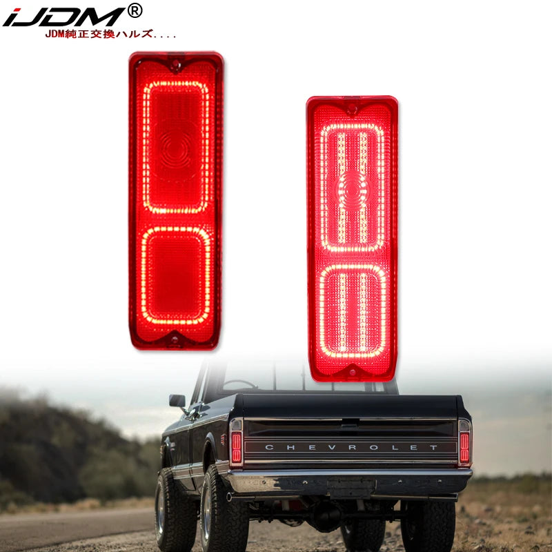 LED Taillight Assembly for 1967-1972 Chevy Truck Car Interior Accessory iJDM