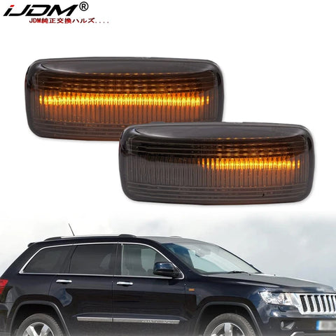 Amber LED Side Marker Lights For Jeep Dodge Chrysler Car Interior Accessory iJDM