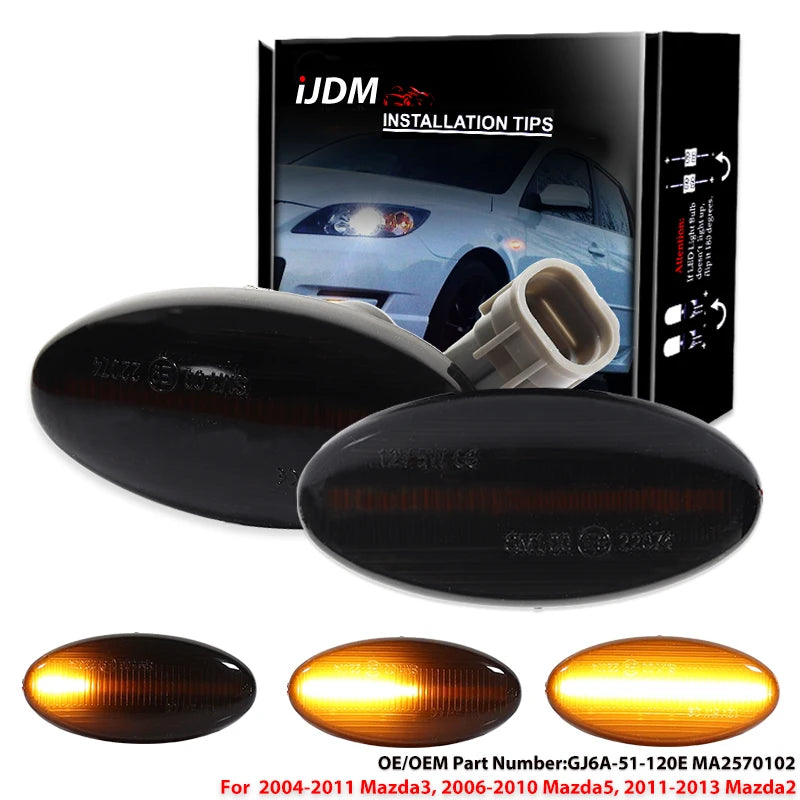 LED Ambient Light Amber Side Marker for Mazda 2/3/6 2003-2014 LED Ambient Light iJDM