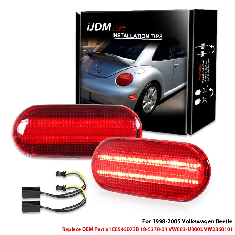 Rear Side Marker Lights for VW Beetle 1998-2005 Car Interior Accessory iJDM