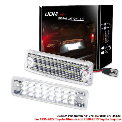 License Plate Light T10 LED for Toyota 4Runner Car Interior Accessory iJDM