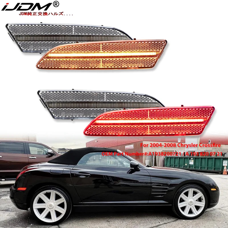 LED Side Marker Lights for Chrysler Crossfire 2004-2008 LED Ambient Light iJDM