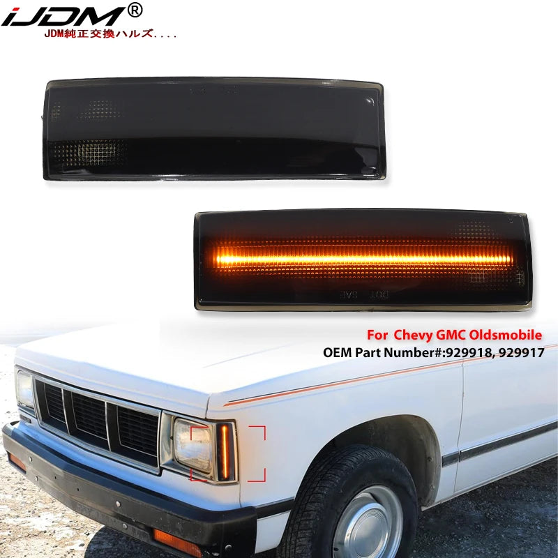 LED Bumper Side Markers for Chevy S10 Blazer 1982-1993 Car Interior Accessory iJDM