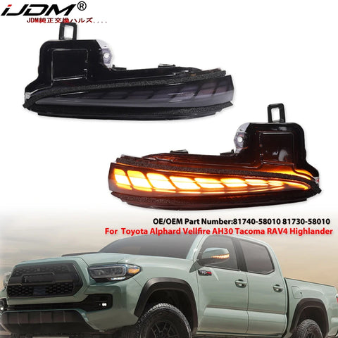 LED Sequential Turn Signal Light for Toyota Alphard Vellfire 2016‑2021 Car Interior Accessory iJDM