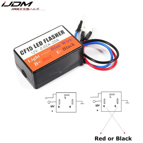 3-Pin CF13 LED Flasher Relay for Acura BMW Chevy Audi Car Interior Accessory iJDM
