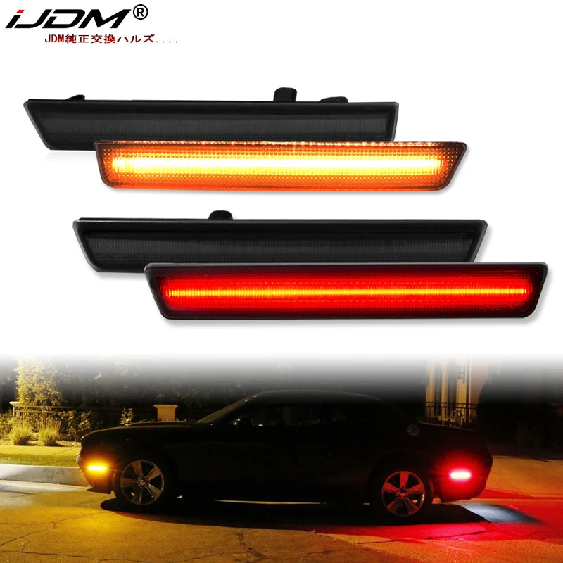 Smoked LED Side Marker for Dodge Challenger 2015-2020 Car Interior Accessory iJDM