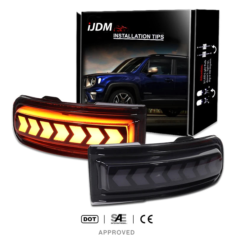 Sequential LED Side Mirror Light for Renegade 15-22 LED Ambient Light iJDM