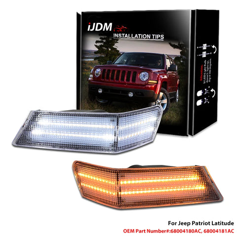 Front Amber Parking/Turn Signal for Jeep Patriot 2007-2017 Car Interior Accessory iJDM