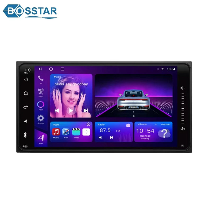 Universal 7-Inch Android TS10 Head Unit with Navigation Android Head Unit Bosstar 7'' TS10 4+32GB