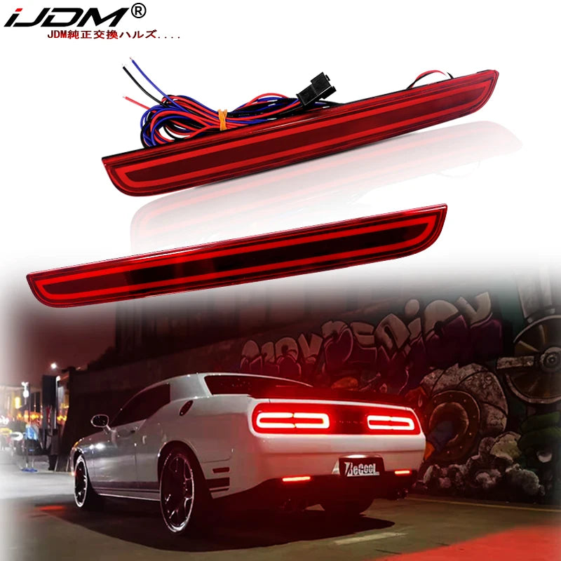 Car Interior Accessory 3D LED Bumper Lights for Dodge Challenger Car Interior Accessory iJDM