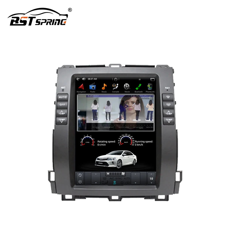 10.4 Tesla Style Android Radio GPS for Toyota Prado Android Head Unit Bosstar 9.7" 32 g 4 g