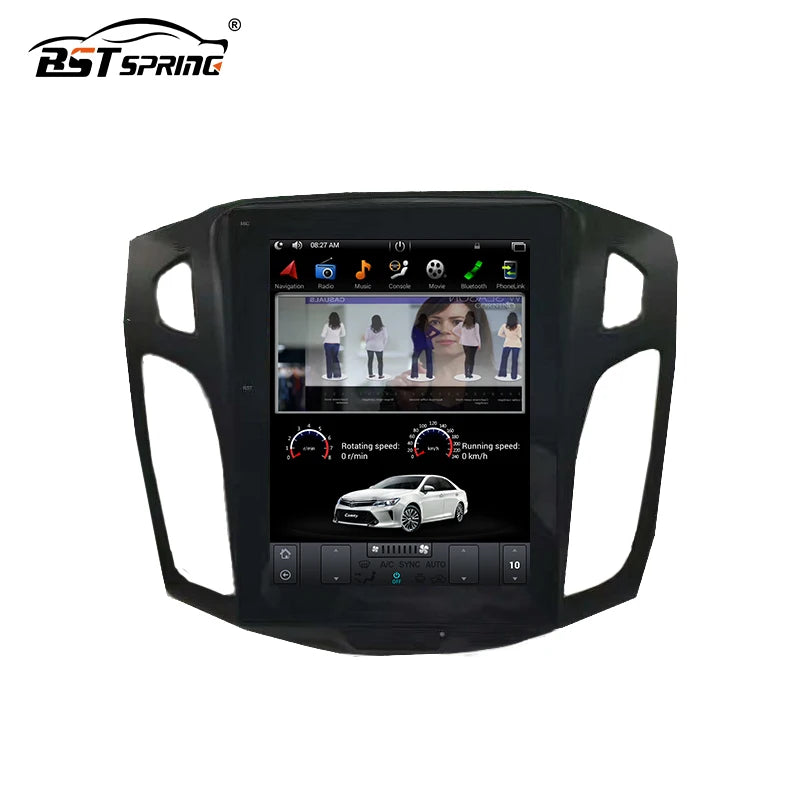 12.1" Tesla Style Android Head Unit for Ford Focus 2013-2017 GPS Android Head Unit Bosstar 9.7" 2 g 32 G