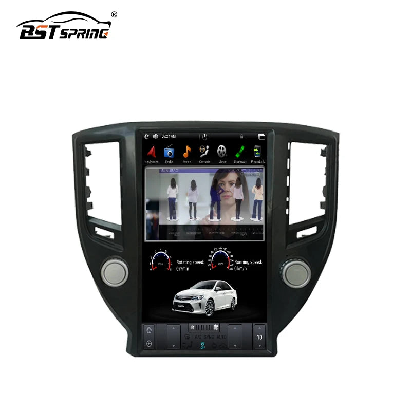 13.6in Vertical Android GPS Radio for Toyota Crown 2014 Android Head Unit Bosstar 9.7" 128G 4 g