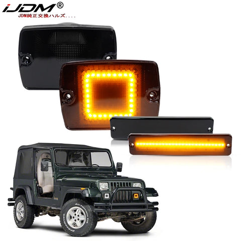 Switchback Turn Signal & DRL Lights Jeep Wrangler YJ Car Interior Accessory iJDM