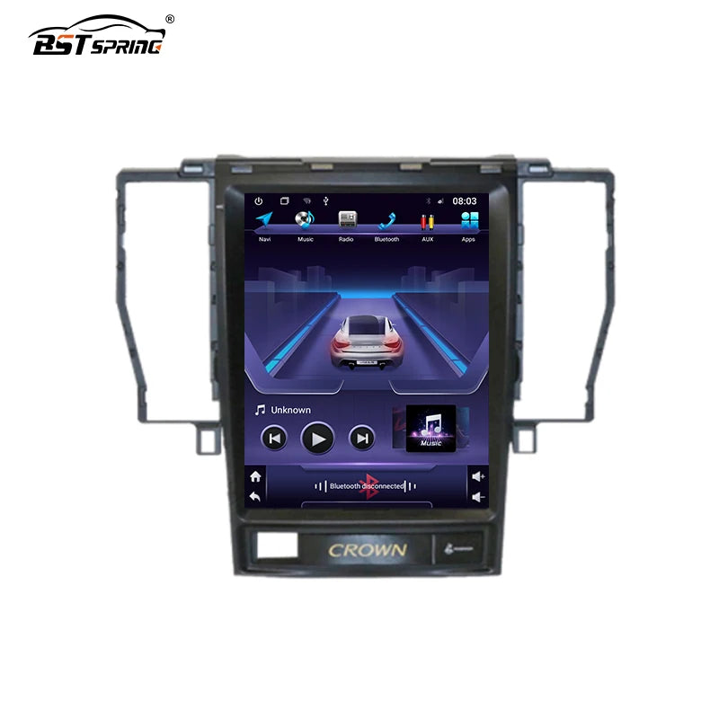 Android 9.7 Tesla Screen Radio for Toyota Crown 2005 Android Head Unit Bosstar 9.7" 128G 4 g