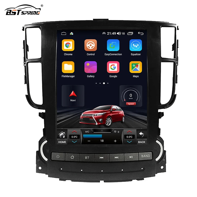 Android Head Unit Tesla Style for Acura TL 2004-2008 Android Head Unit Bosstar 10.4" 128G 4 g