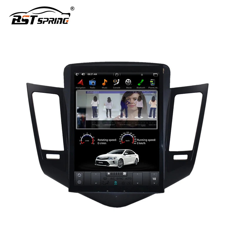 Tesla Style GPS Unit for Chevy Cruze 2009-2014 Android Head Unit Bosstar 9.7" 128G 4 g