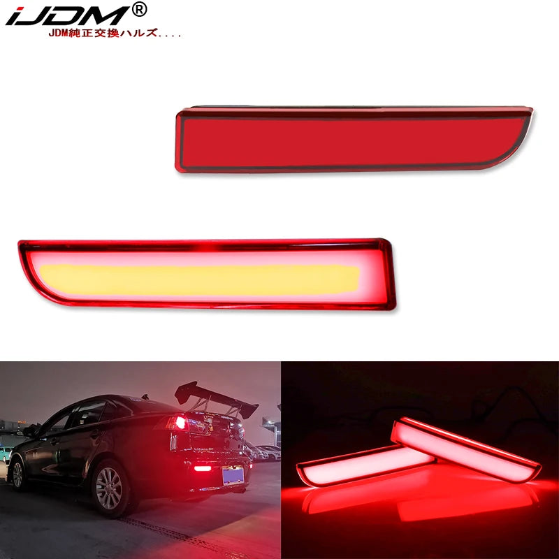 LED Bumper Reflector Lights for Mitsubishi Evo X LED Ambient Light iJDM