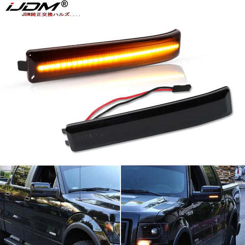 Amber LED Side Marker Lights for Ford F150 2009-2014 Car Interior Accessory iJDM