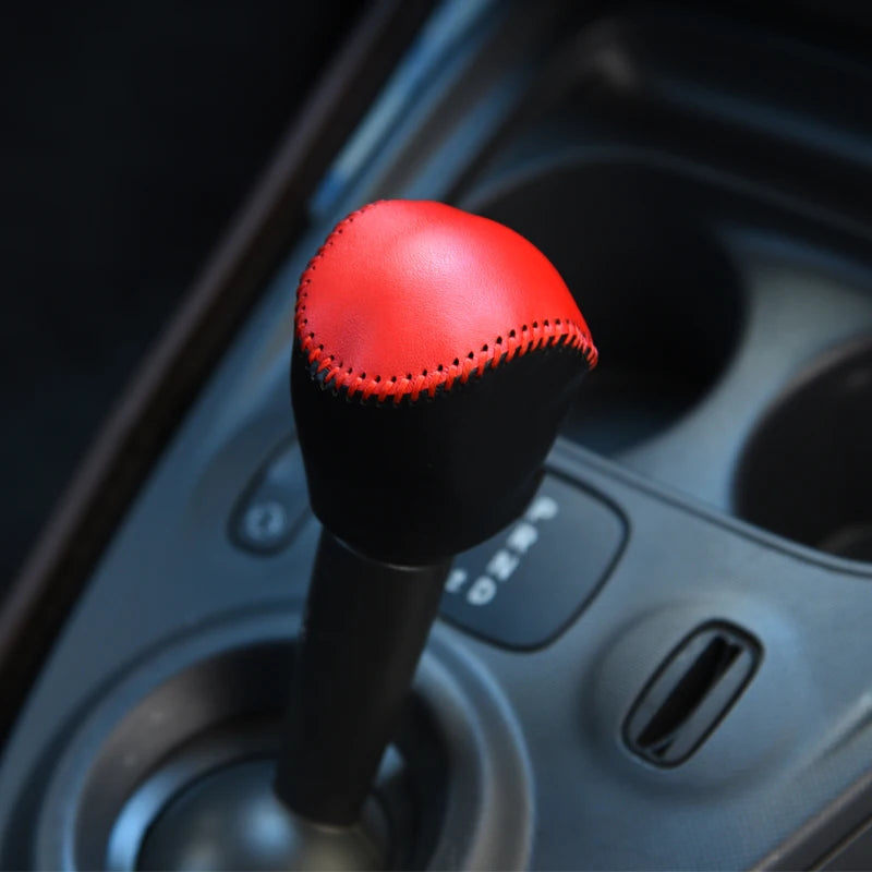 Premium Leather Gear Shift Cover for Smart 453 Fortwo Car Interior Accessory GMUNI