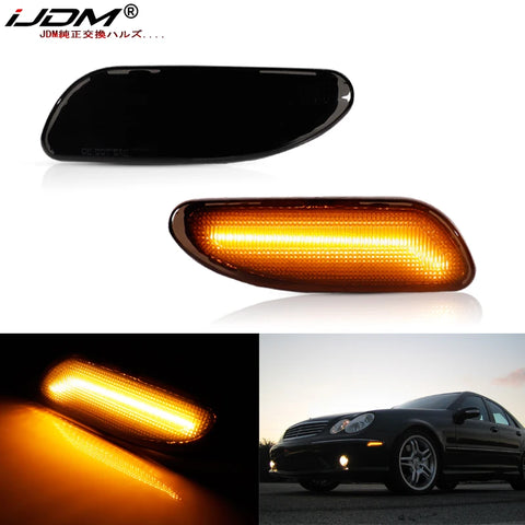 Amber Side Marker Lights For Mercedes W203 C-Class Car Interior Accessory iJDM