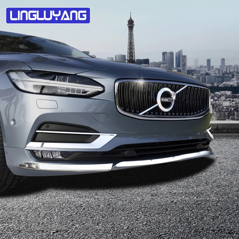 Stainless Steel Chrome Bumper Trim for Volvo S90 V90 Car Interior Accessory LINGLUYANG