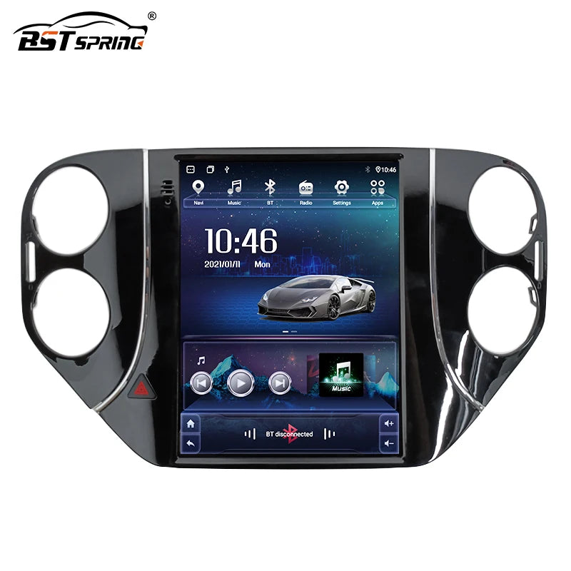 9.7in Tesla Vertical Screen Android GPS for VW Tiguan 2006-2016 Android Head Unit Bosstar 9.7" 128G 4 g
