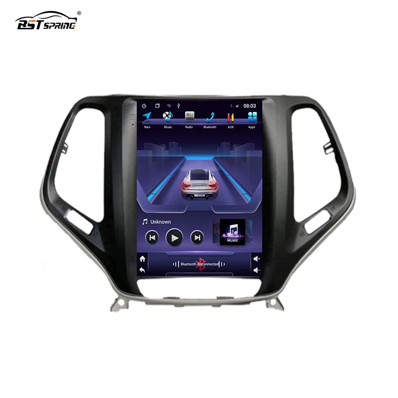 Tesla Style Android GPS Radio for Ford Cherokee 2013-18 Android Head Unit Bosstar 9.7" 128G 4 g