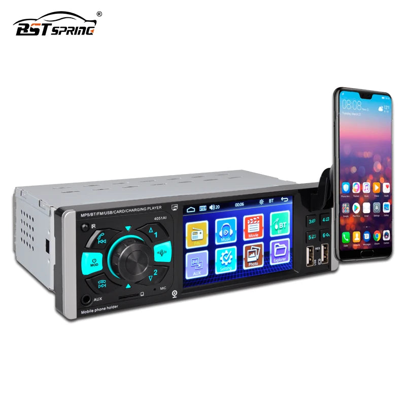4.1 Inch MP5 Player with Mirror Link Universal Android Head Unit Bosstar 4.1 INCH 4051 AI