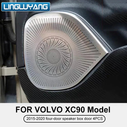 Door Speaker Trim Covers for Volvo XC90 2015-2025 Car Interior Accessory LINGLUYANG