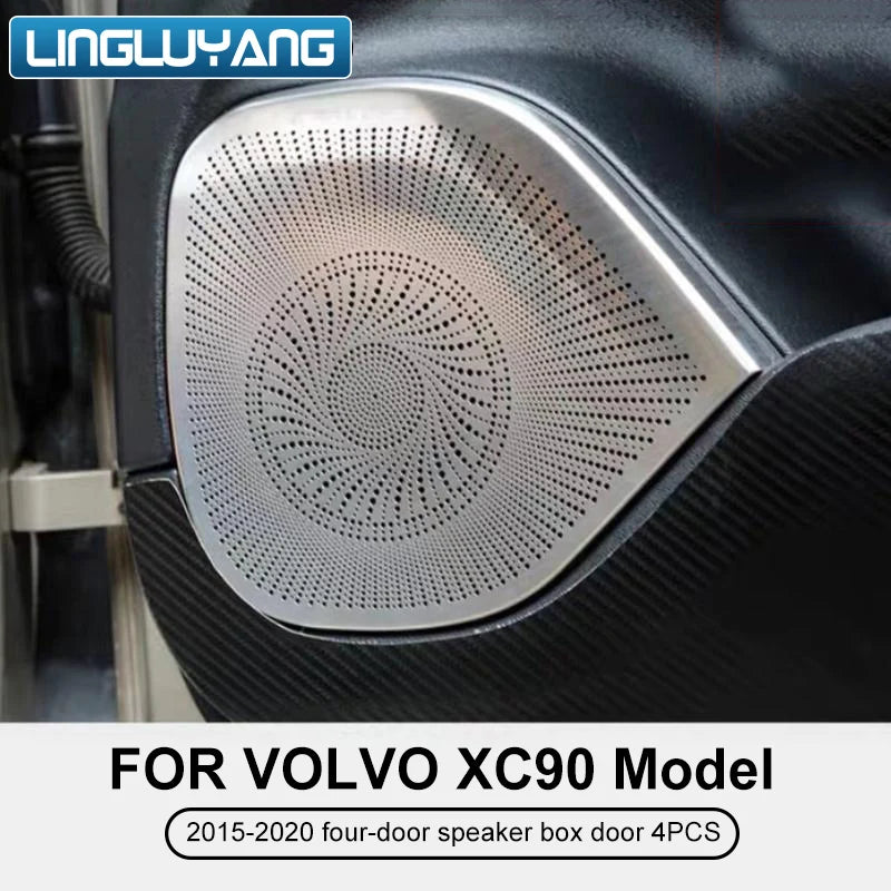 Door Speaker Trim Covers for Volvo XC90 2015-2025 Car Interior Accessory LINGLUYANG