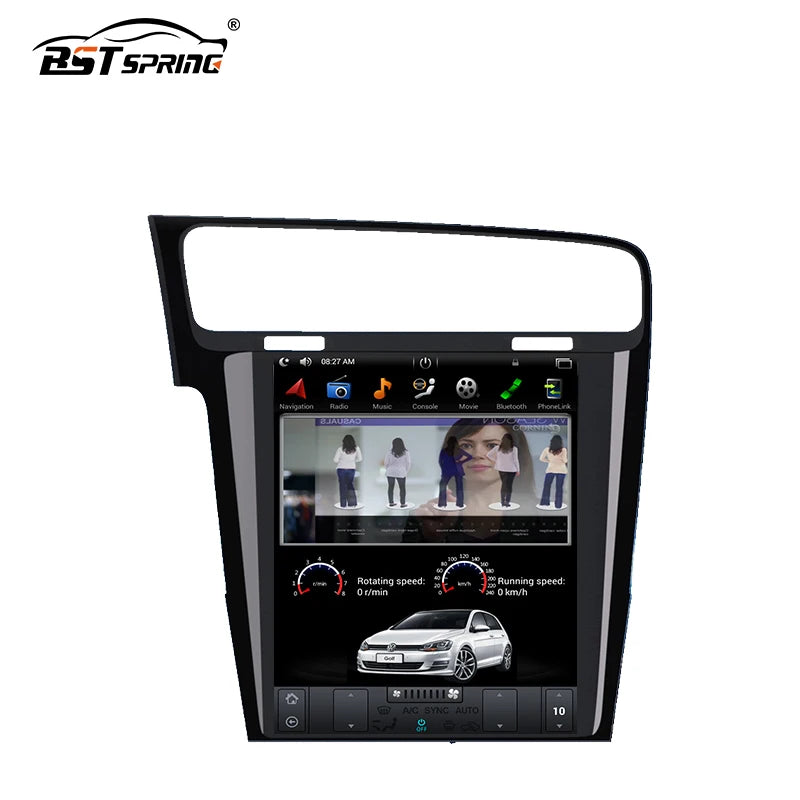 Tesla Style Vertical Screen Head Unit for VW Golf 7 Android Head Unit Bosstar 9.7" 128G 4 g