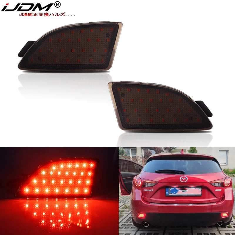 Sequential LED Bumper Reflector for Mazda 3 2013-2016 Car Interior Accessory iJDM
