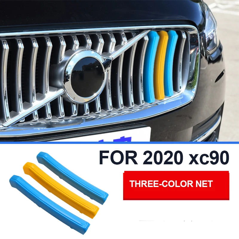 Modern 3-Color Mesh Trim for Volvo XC90 2020-2025 Car Interior Accessory LINGLUYANG