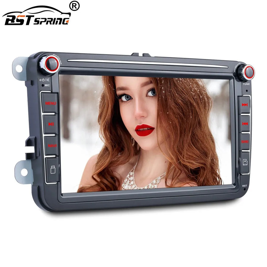 2Din Android Head Unit GPS Bluetooth WiFi for VW Android Head Unit Bosstar 8'' 128G 4 g