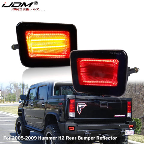 LED Bumper Reflector 3-in-1 Tail/Brake for Hummer H2 Car Interior Accessory iJDM