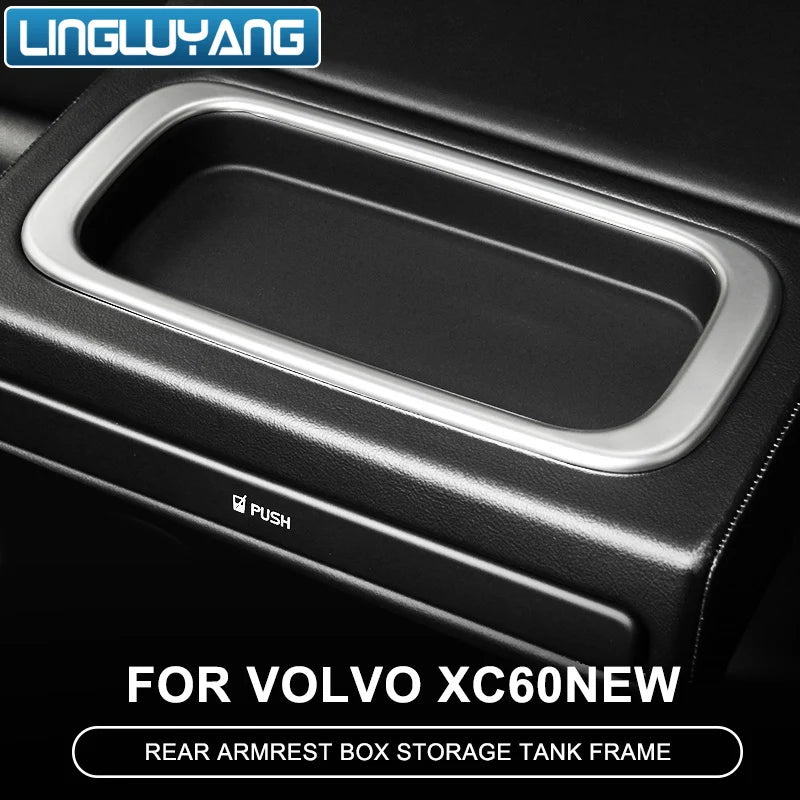 Rear Armrest Storage Slot for Volvo XC60 2018-2024 Car Interior Accessory LINGLUYANG