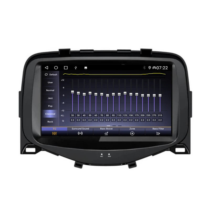TS10 Android GPS Stereo for Toyota Aygo Peugeot 108 C1 Android Head Unit Bosstar 9" 2 g 32 G