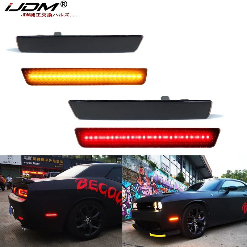 LED Side Marker Lights for Dodge Challenger 2008-2020 LED Ambient Light iJDM