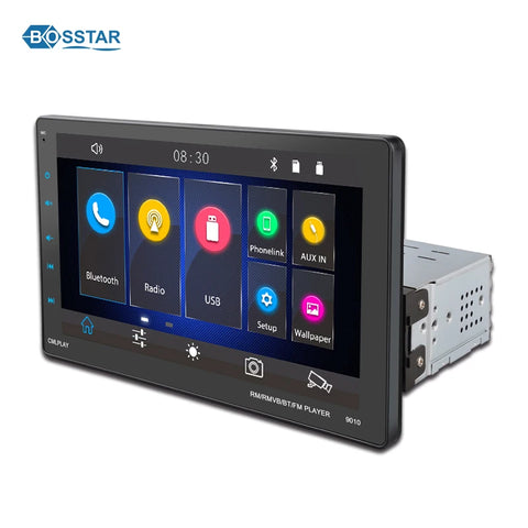 1 Din Universal Car MP5 Player with Navigation Android Head Unit Bosstar 7 - 9" 9010c