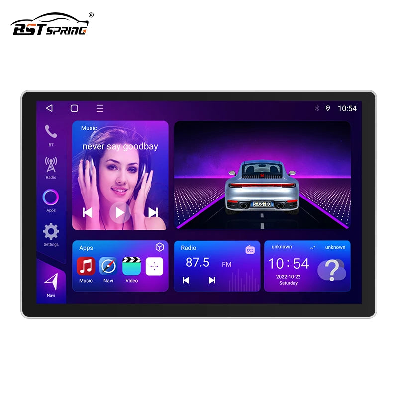 12.3 Inch Android GPS CarPlay Universal Car Stereo Android Head Unit Bosstar 12.3 Inch 9 Inch Base 2+32GB