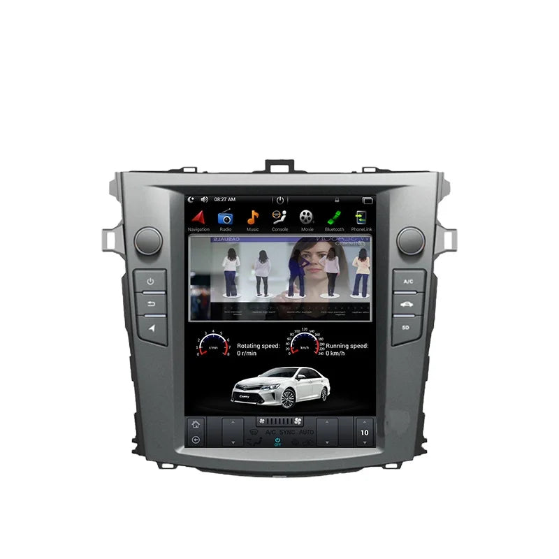 10.4" Vertical Android Screen for Toyota Corolla 2007-2012 Android Head Unit Bosstar 10.4" 4 G 64G