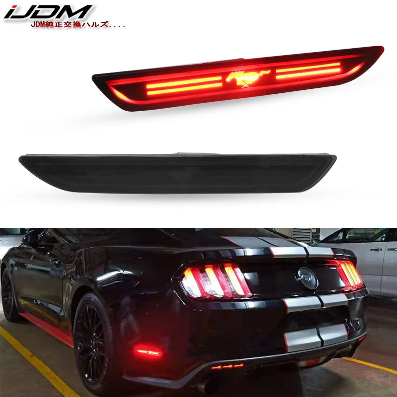 LED Ambient Light Red Horse Rear Turn Signal for Ford Mustang (2010-2018) LED Ambient Light iJDM 2015-2018 years