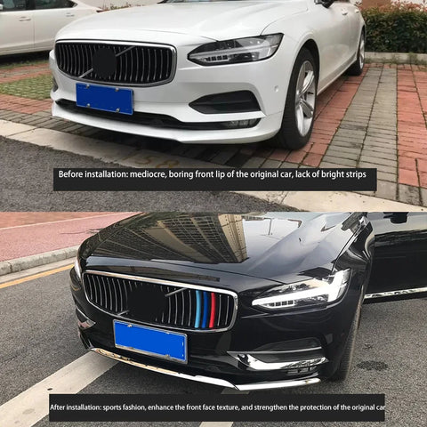 Chrome Fog Lamp Cover Trim for Volvo S90 V90 2016-2020 Car Interior Accessory LINGLUYANG