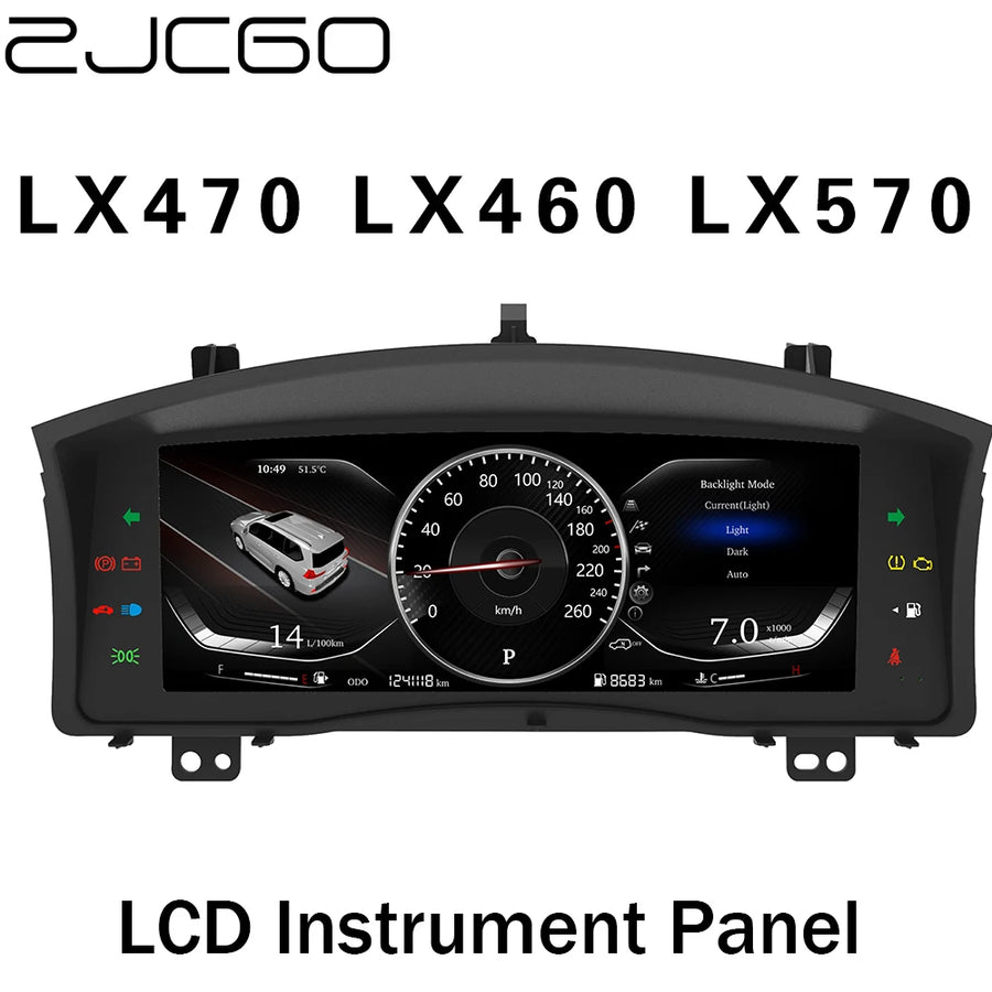 12.3 Inch Digital Instrument Cluster for Lexus LX 2007–2015 Android Head Unit ZJCGO Default Title