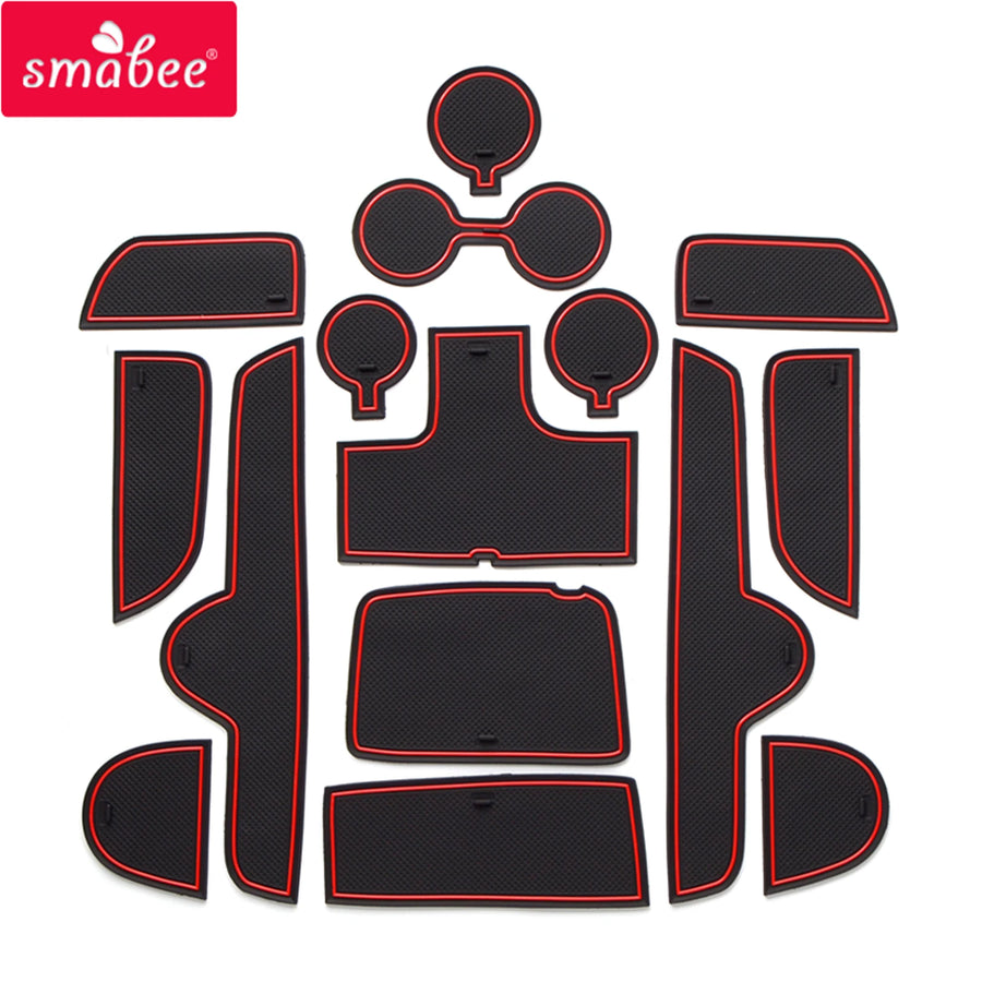 Smabee Anti-Slip Gate Slot Cup Mat for KIA Forte Car Accessories Non-Slip Door Mats Car Interior Accessory | Android Head Uni