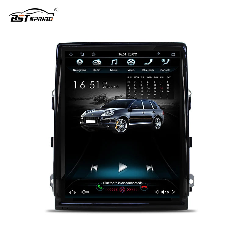Android Head Unit Vertical Screen for Porsche Cayenne 2011 Android Head Unit Bosstar 10.4" 64 g 4 g