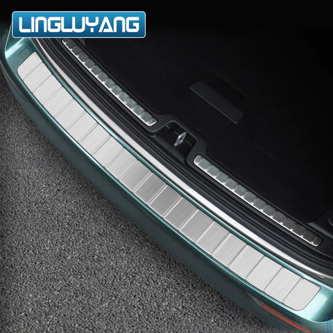 Stainless Trunk Trim Strip for Volvo V60 2018-2025 Car Interior Accessory LINGLUYANG