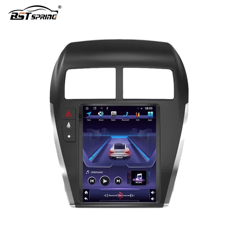 Vertical Android Screen Radio for Mitsubishi ASX 2010 Android Head Unit Bosstar 9.7" 128G 4 g